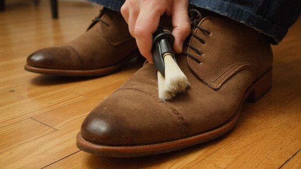 스웨이드 청결 유지 요령 관련 핵심 이미지