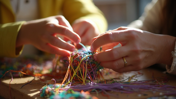 매듭공예로 스트레스 해소하는 방법 관련 핵심 이미지