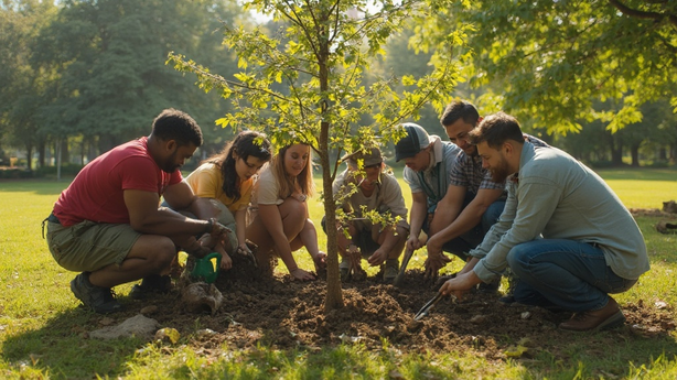 AI 환경 문제 해결 방안 관련 핵심 이미지