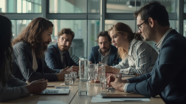 AI와 미래 직업 변화 관련 핵심 이미지