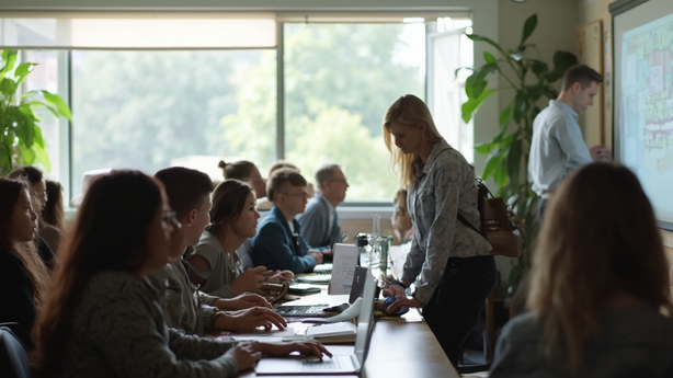 AI 활용과 혁신적인 교육 전략 관련 핵심 이미지