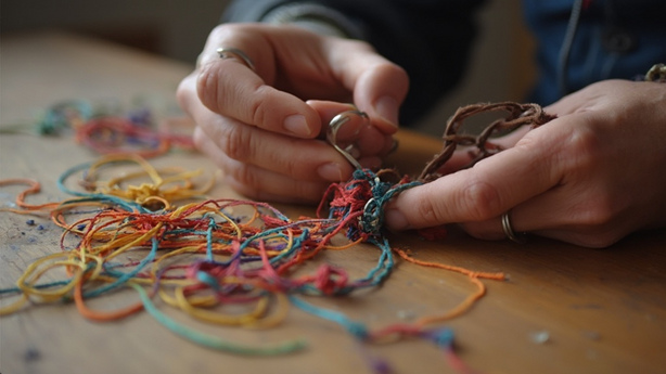 매듭공예 악세서리 만들기 관련 핵심 이미지